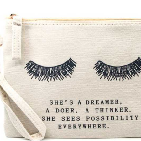 DREAMER EYELASH CANVAS BAG