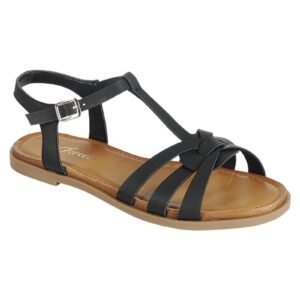 FOREVER COMFORT BLACK SANDALS