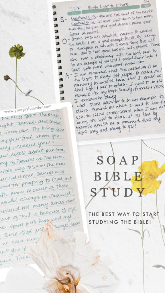 Learn To Study The Bible Using The SOAP Method